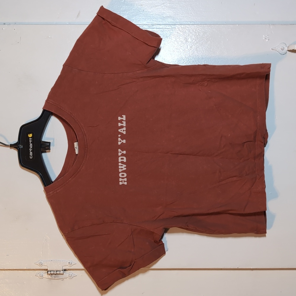 Darling Blue Western Cowgirl Crop Top Tee womens small